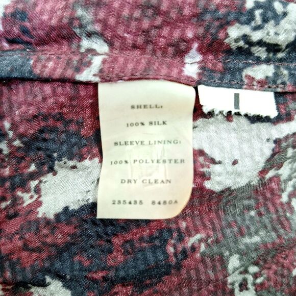 Ann Taylor 100% Silk Floral Cap Sleeve Tank Top Sleeveless Blouse Sz S - Picture 6 of 11